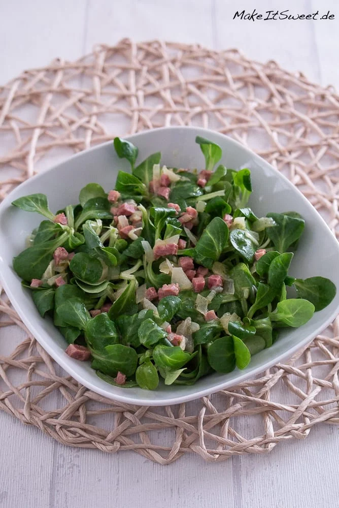 Feldsalat with Bacon and Broth