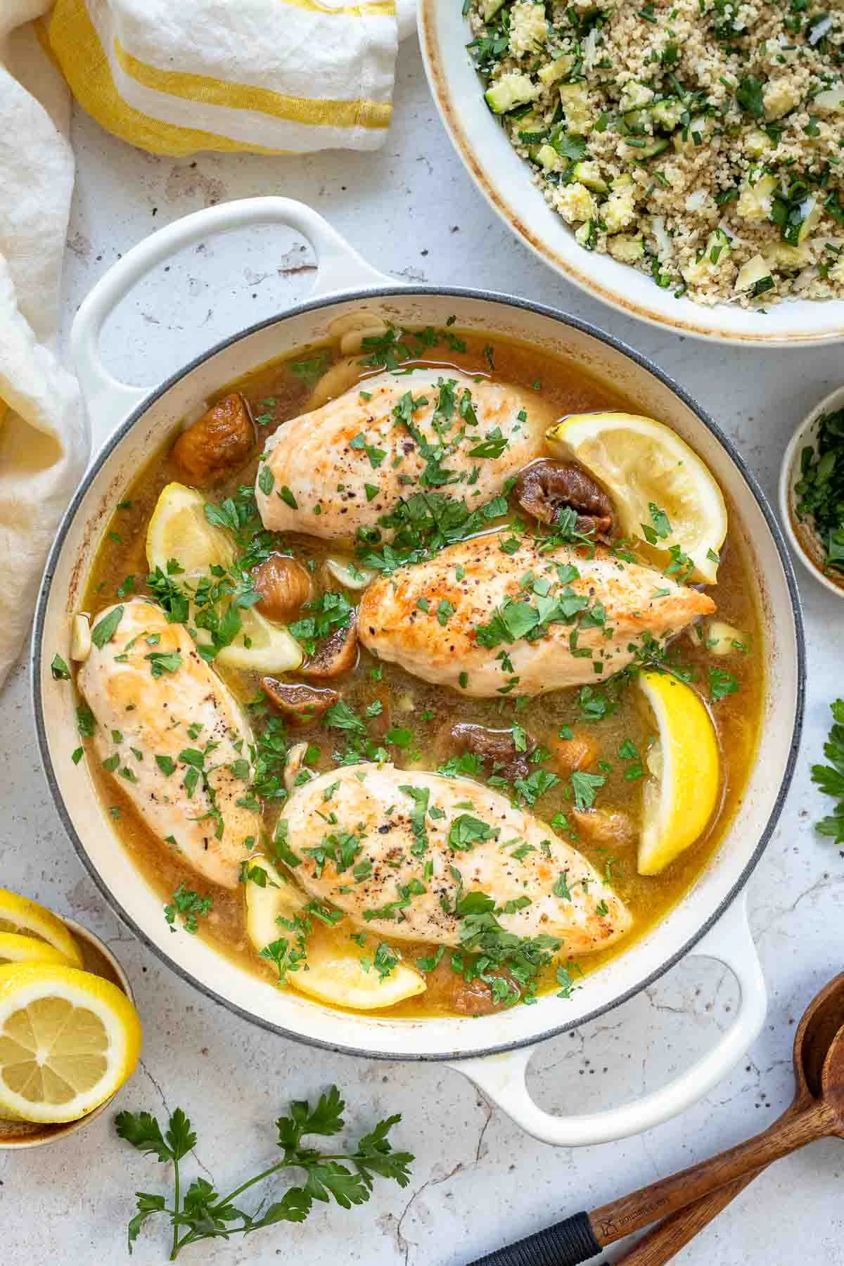 Mediterranean Chicken with Figs, Honey, and Lemon