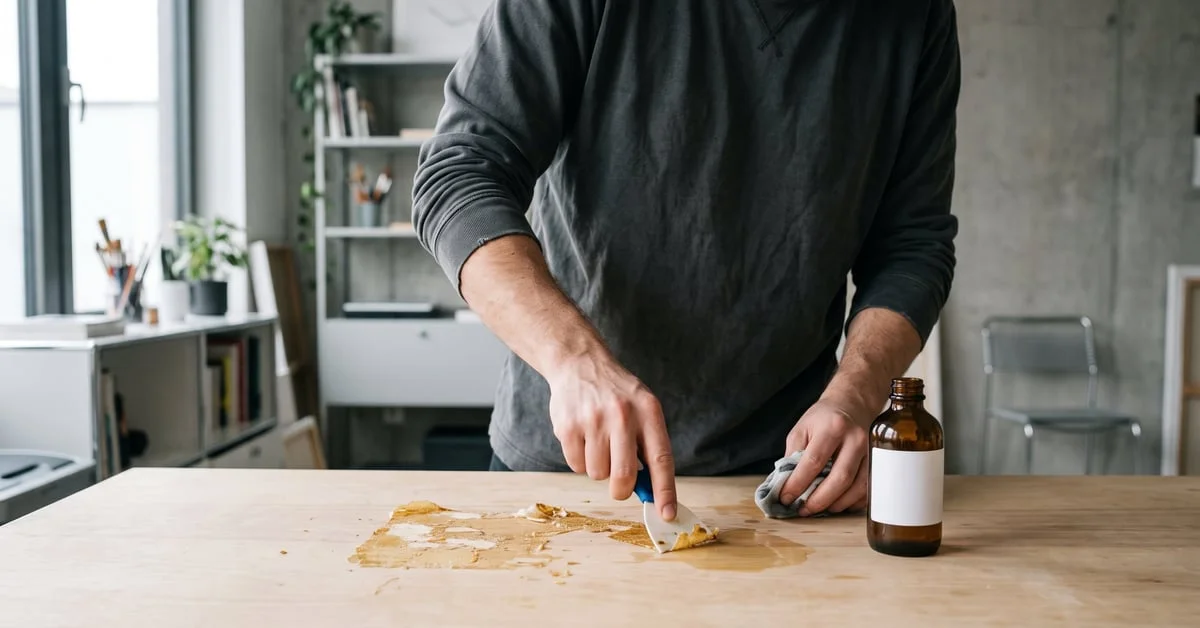 Removing Dried Glue from Various Surfaces