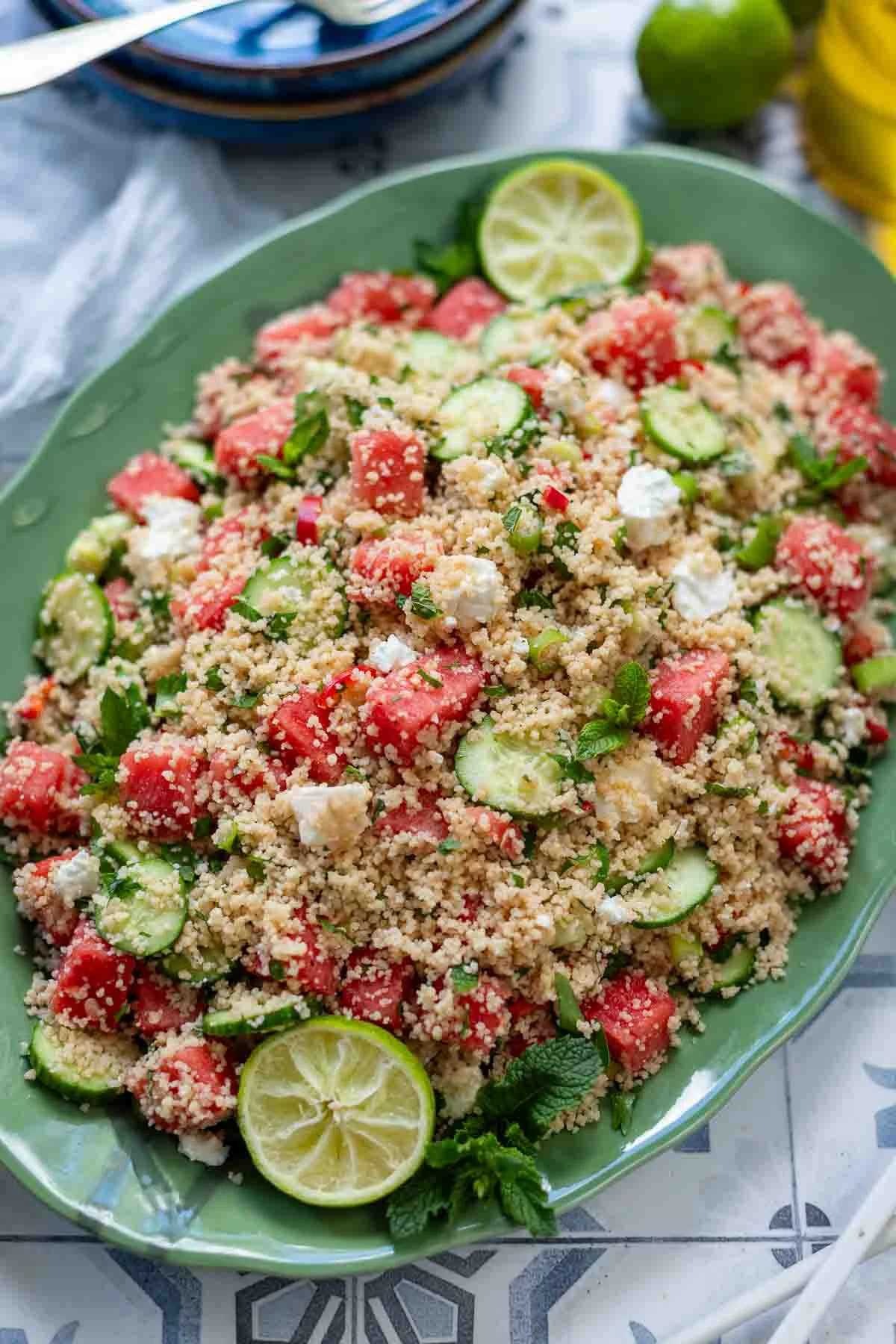 Refreshing Couscous Salad with Watermelon Recipe